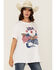 Image #1 - Show Me Your Mumu Women's USA Short Sleeve Graphic Tee , White, hi-res