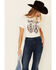 Ali Dee Women's Ridin High Graphic Short Sleeve Tee , Ivory, hi-res