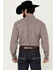 Image #4 - Wrangler Men's Classics Plaid Print Long Sleeve Button-Down Western Shirt - Tall, Burgundy, hi-res