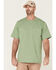 Image #1 - Hawx Men's Solid Loden Force Heavyweight Short Sleeve Work Pocket T-Shirt, Loden, hi-res