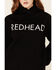 Brunette The Label Women's Redhead Logo Graphic Hooded Sweatshirt , Black, hi-res