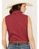 Image #4 - Ely Walker Women's Geo Print Sleeveless Pearl Snap Western Shirt, Red, hi-res