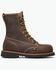 Image #2 - Thorogood Men's 8" American Heritage Lace-Up Work Boots - Steel Toe, Brown, hi-res