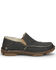 Tony Lama Men's Gator Charcoal Slip-On Shoes - Moc Toe, Grey, hi-res