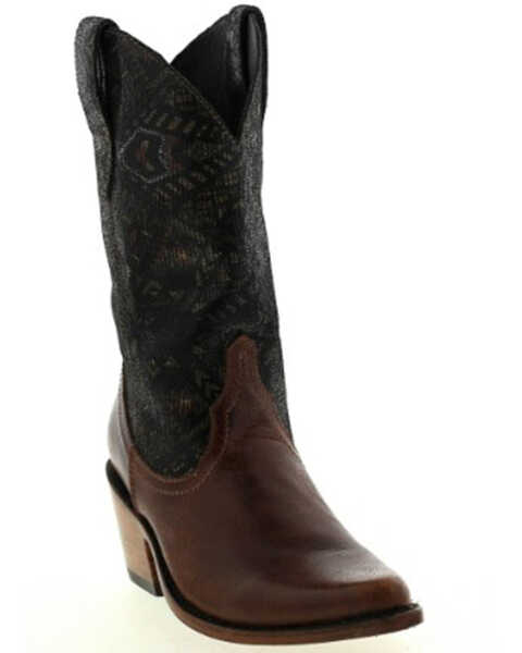 Image #1 - Botas Caborca For Liberty Black Women's Ashley Southwestern Classic Mid Western Boots - Snip Toe, Brown, hi-res