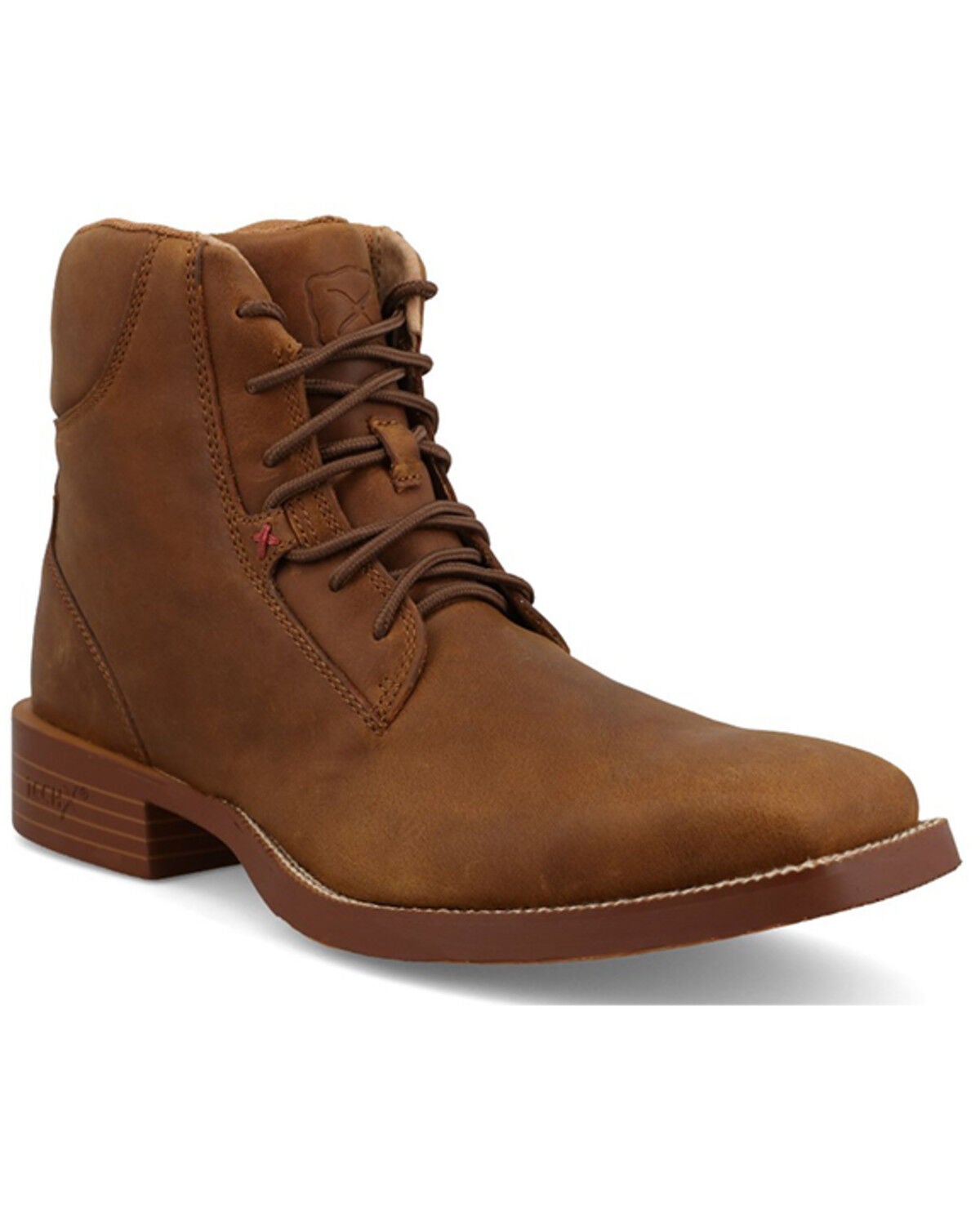 Twisted X Men's 6" Tech X&trade; Lace Up Casual Boots - Broad Square Toe, Tan, hi-res