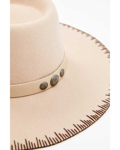 Shyanne Women's Embroidered Edge Felt Western Fashion Hat