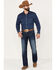 Image #1 - Cinch Men's Ian Medium Wash Slim Boot Performance Stretch Denim Jeans, Indigo, hi-res