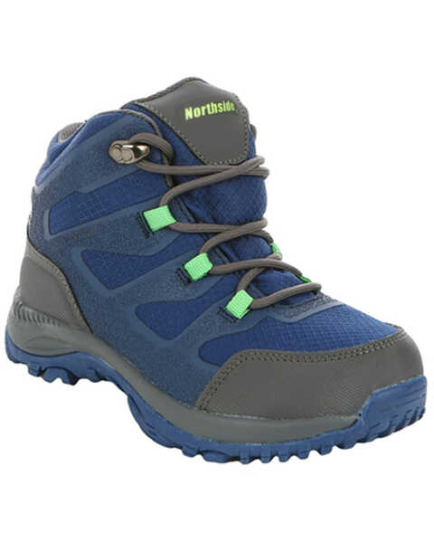 Image #1 - Northside Boys' Hargrove Mid Lace-Up Waterproof Hiking Boots , Navy, hi-res