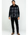 Moonshine Spirit Men's Countryman Buffalo Check Plaid Corduroy Vest , Black, hi-res