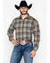 Image #1 - Pendleton Men's Harley Plaid Print Trail Long Sleeve Flannel Shirt , Tan, hi-res