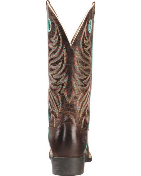 Image #7 - Ariat Women's Round Up Ryder Western Boots - Broad Square Toe , Brown, hi-res