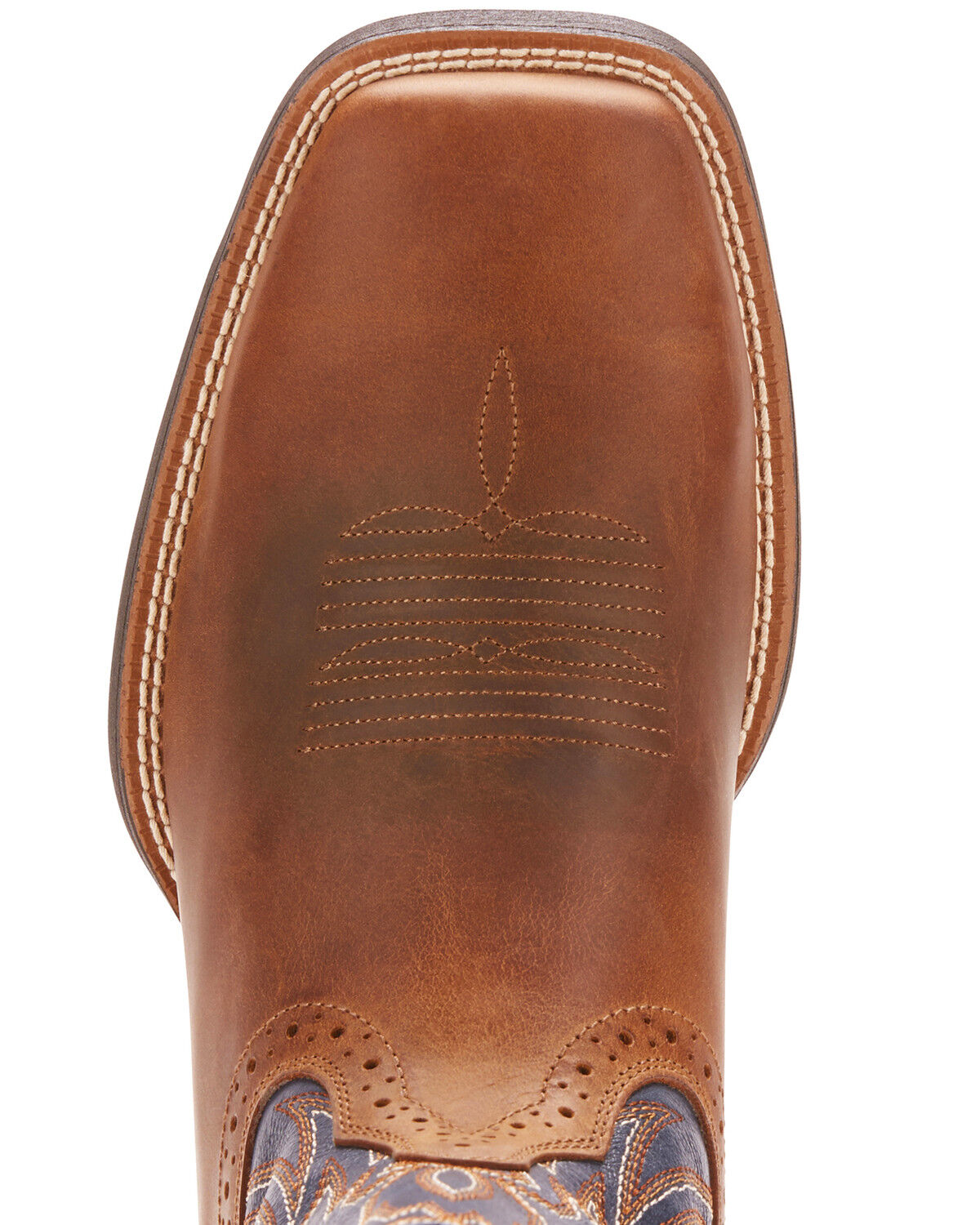Image #4 - Ariat Men's Sidebet Western Performance Boots - Broad Square Toe, Brown, hi-res