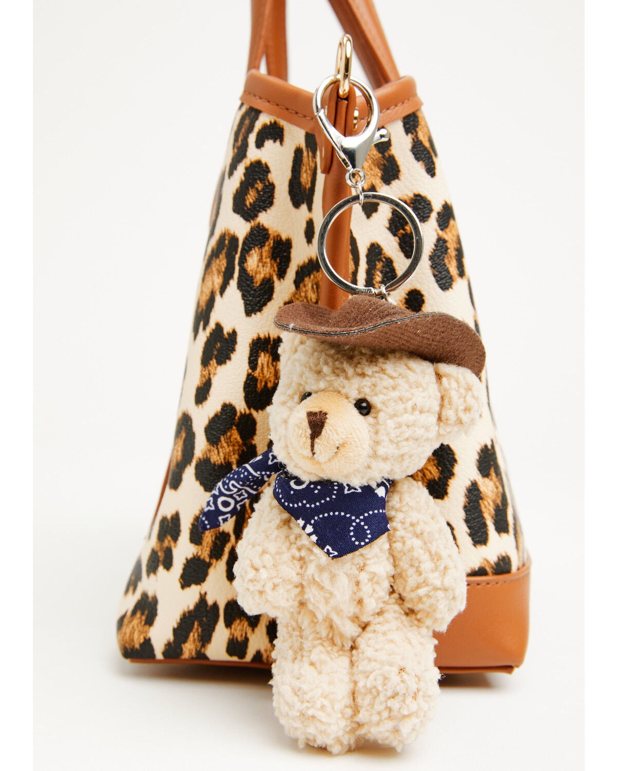Image #2 - Shyanne Cowboy Bear Plush Bag Charm, Brown, hi-res