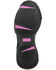 Nautilus Women's Black and Pink Athletic Work Shoes - Steel Toe, Black, hi-res