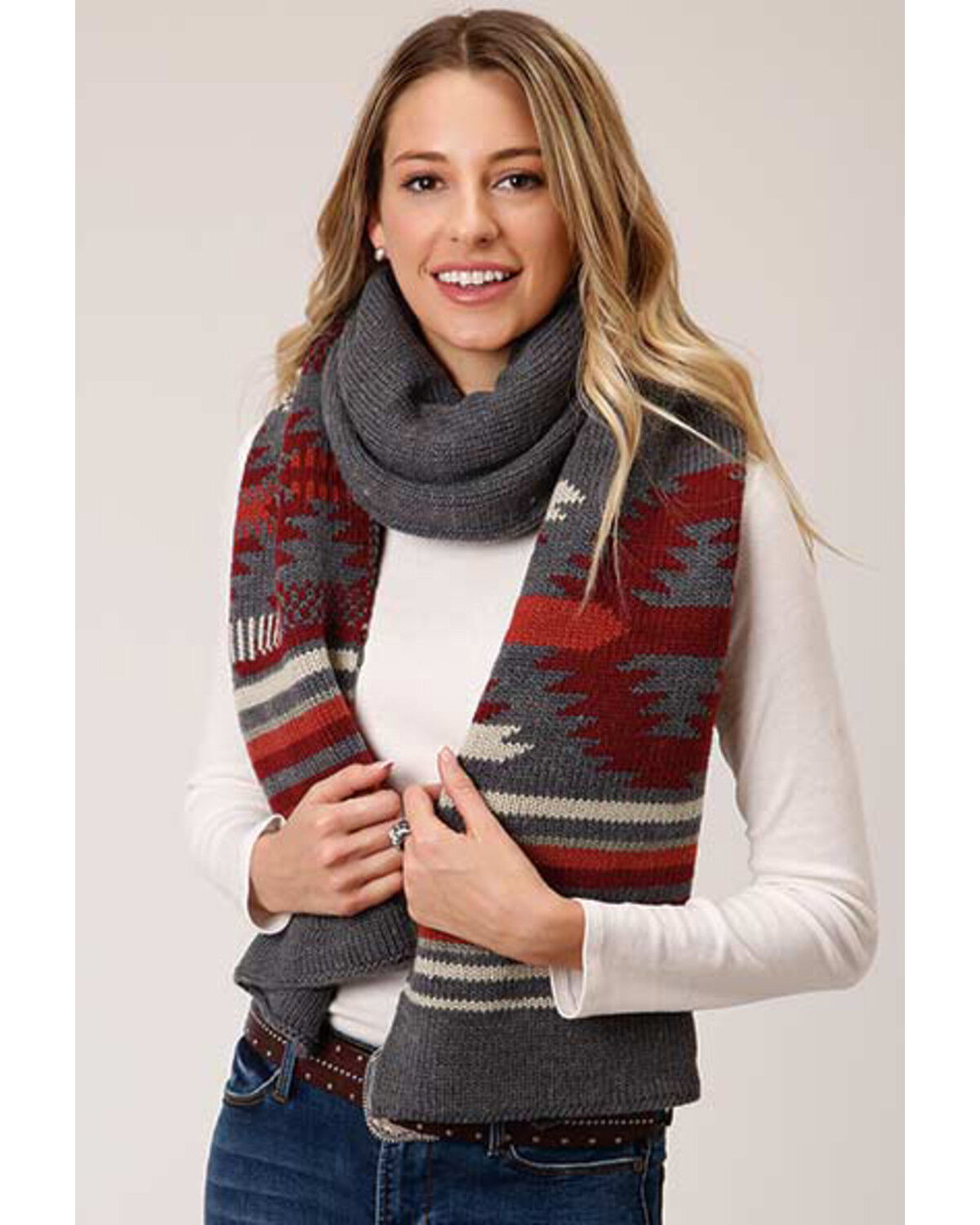 aztec knit cardigan