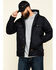 Image #1 - Cody James Men's FR Hooded Duck Work Jacket , Black, hi-res