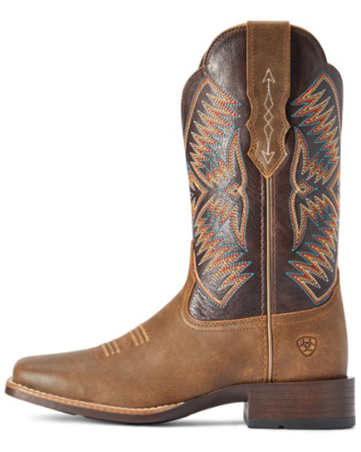 Image #2 - Ariat Women's Odessa Stretchfit Performance Western Boots - Broad Square Toe, Brown, hi-res