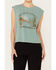 Image #3 - White Crow Women's Till The Sun Comes Up Short Sleeve Graphic Tee, Green, hi-res