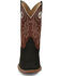 Image #4 - Justin Men's Big News Western Boots - Broad Square Toe, Black, hi-res