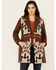 Image #2 - Idyllwind Women's Winton Southwestern Print Button-Down Coat, Caramel, hi-res