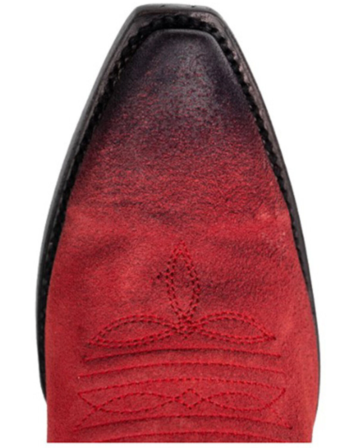 Image #6 - Ferrini Women's Roughrider Western Boots - Snip Toe, Red, hi-res