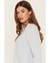 Image #2 - White Crow Women's Pointelle Cardigan, Light Blue, hi-res