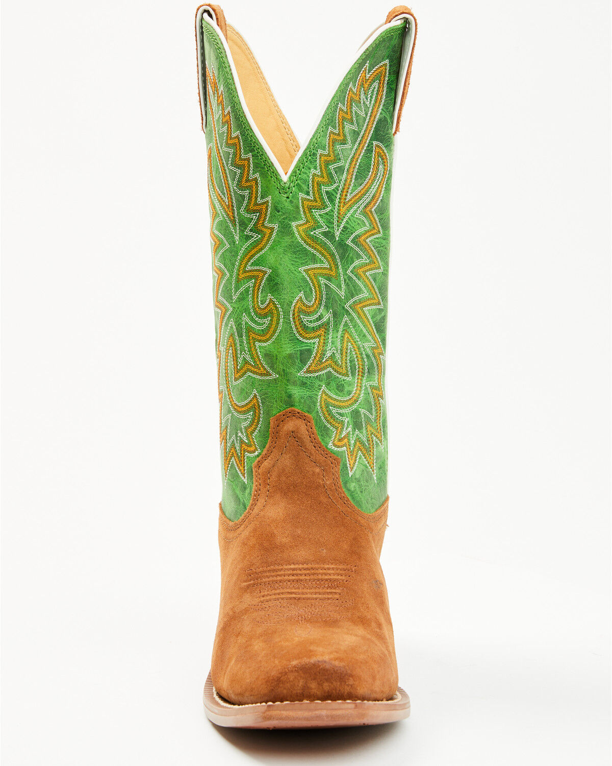 Image #4 - Justin Men's Show Off Tall Western Boots - Square Toe, Medium Brown, hi-res