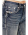 Image #4 - Grace In LA Women's Medium Wash Dreamcatcher Sequin Bootcut Stretch Denim Jeans , Medium Wash, hi-res