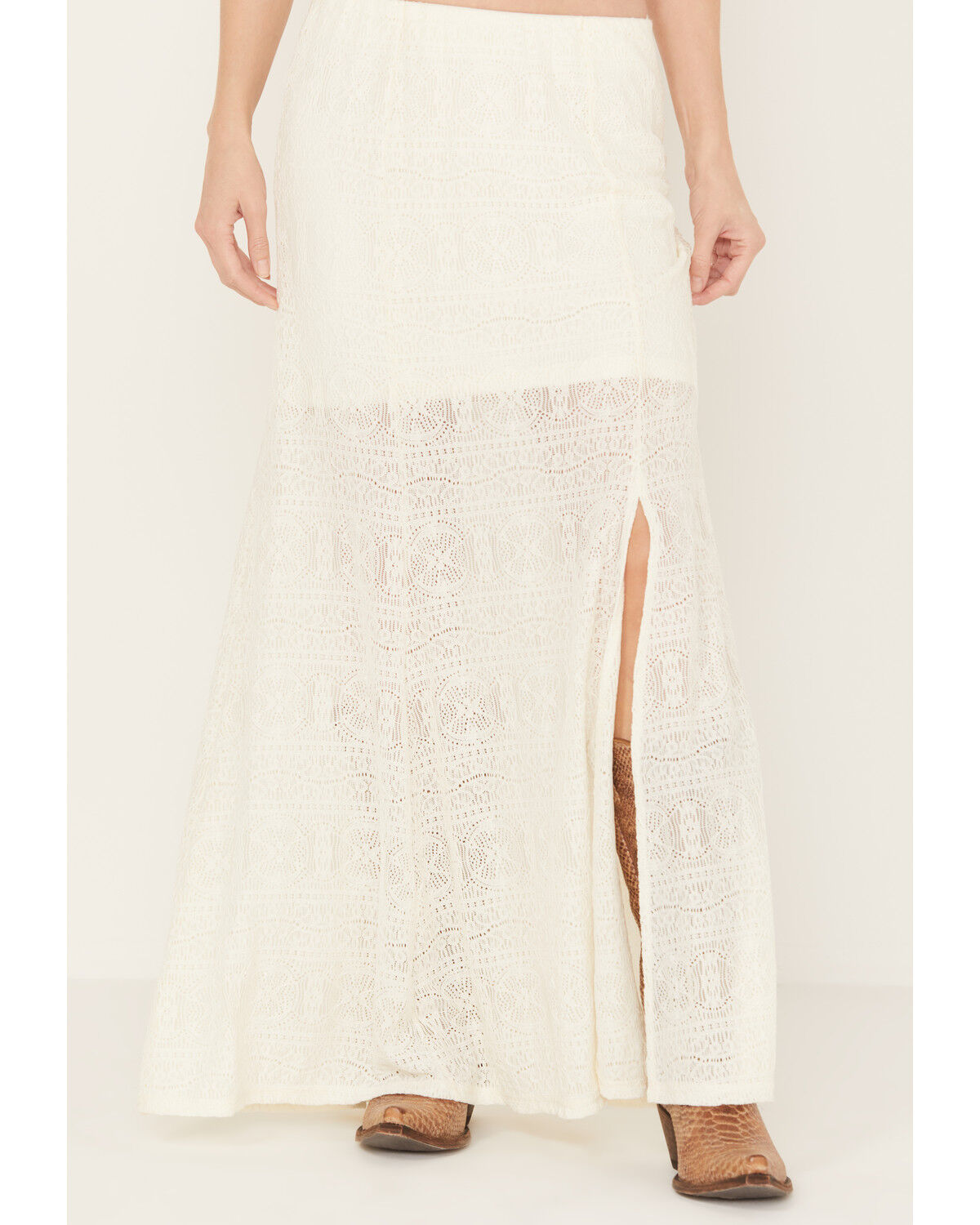 Image #2 - Idyllwind Women's Western Lady Maxi Skirt, Ivory, hi-res