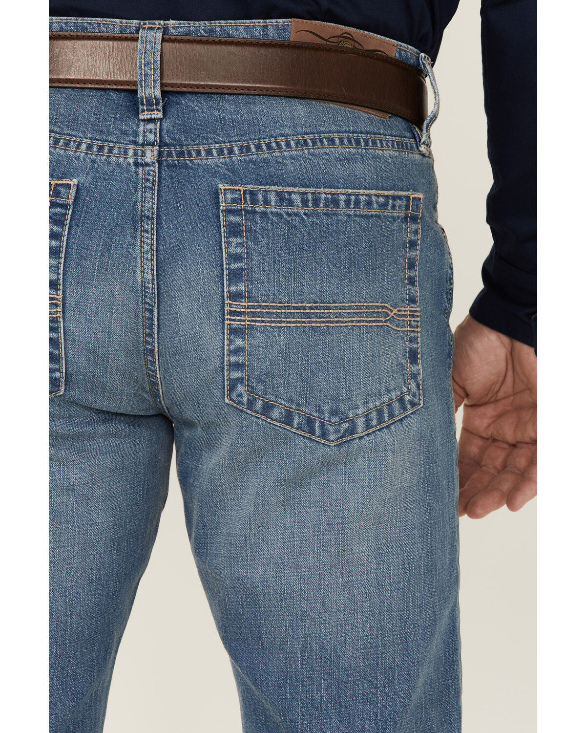 Image #3 - Cody James Men's Roughstock Medium Wash Slim Straight Rigid Denim Jeans, Blue, hi-res