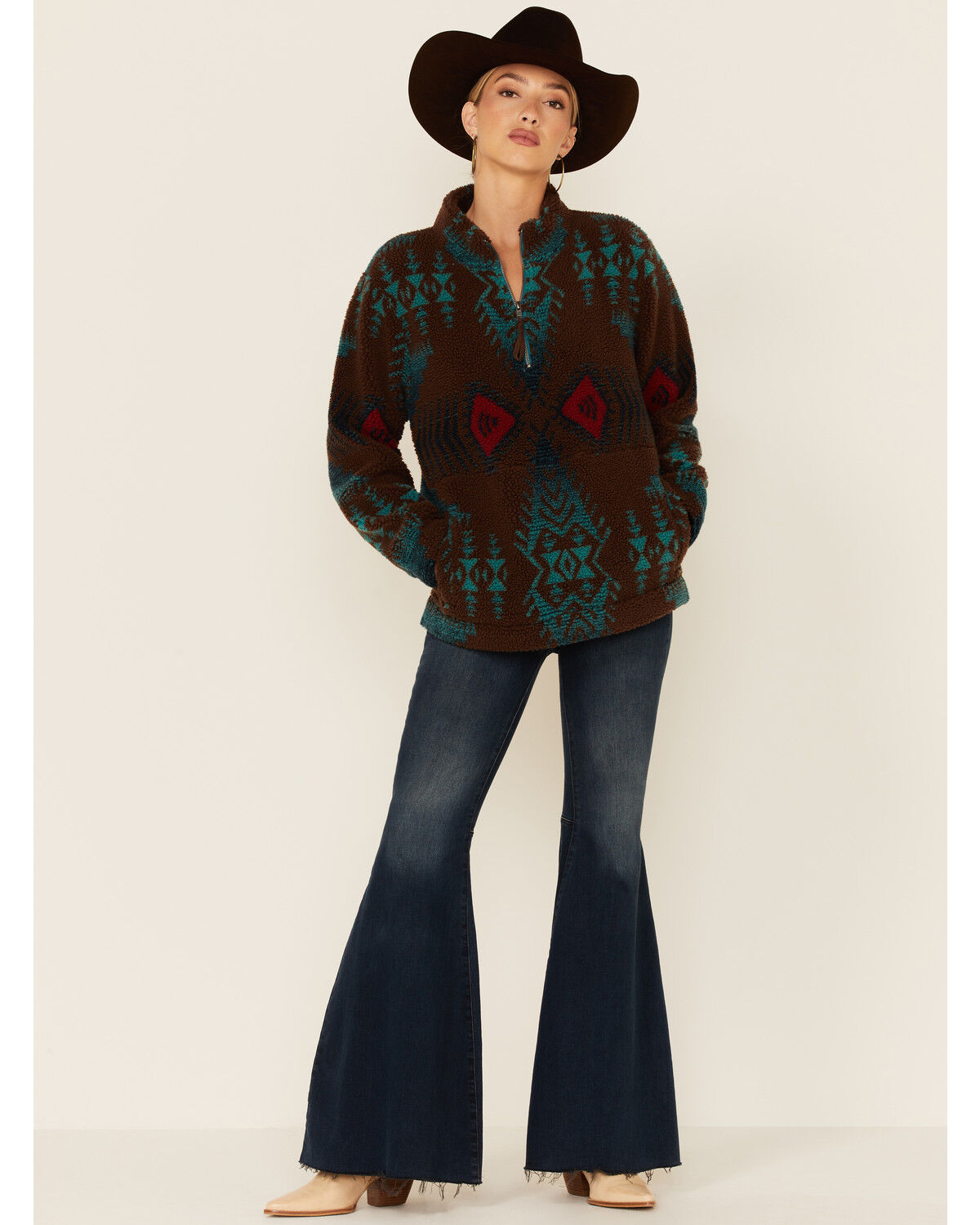 Image #2 - Tasha Polizzi Women's Ariel Pullover Sweater, Teal, hi-res