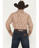 Image #4 - Ely Walker Men's Paisley Print Long Sleeve Pearl Snap Western Shirt - Tall, Khaki, hi-res
