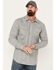 Image #1 - Cody James Men's FR Midweight Printed Long Sleeve Pearl Snap Work Shirt, Charcoal, hi-res