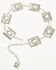Image #2 - Idyllwind Women's Pennywell White Stone Chain Belt, Silver, hi-res