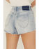 Image #4 - Cleo + Wolf Women's Heavy Distressed 2 1/2" Shorts, Blue, hi-res