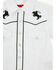 Image #2 - Rodeo Clothing Boys' Roping Horse Embroidered Short Sleeve Snap Western Shirt, White, hi-res