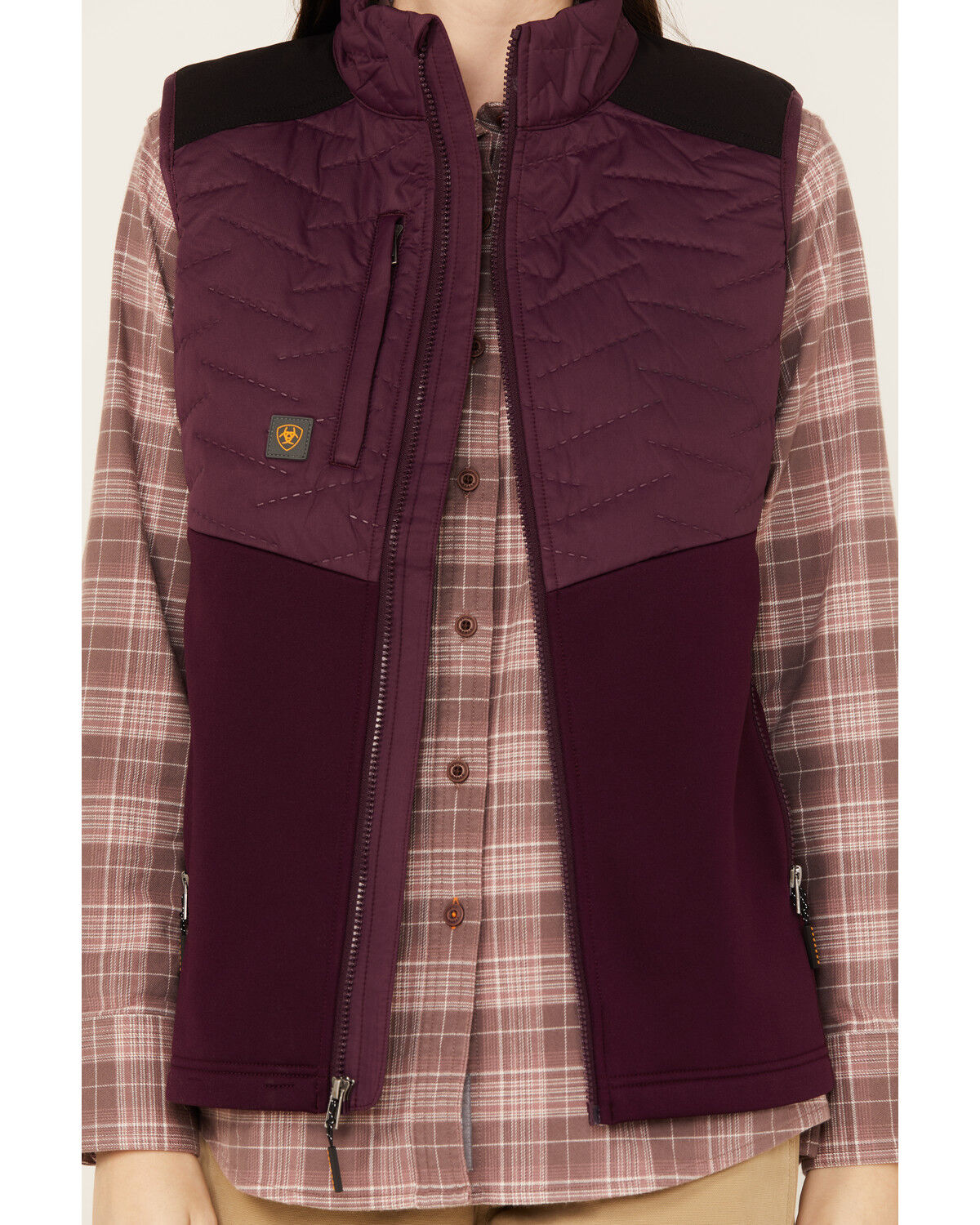 Image #3 - Ariat Women's Rebar Cloud 9 Insulated Vest, Purple, hi-res