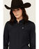 Image #3 - Ariat Women's Kirby Striped Long Sleeve Button-Down Stretch Western Shirt , Black, hi-res