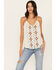 Image #1 - Shyanne Women's Southwestern Beaded Cami, Cream, hi-res