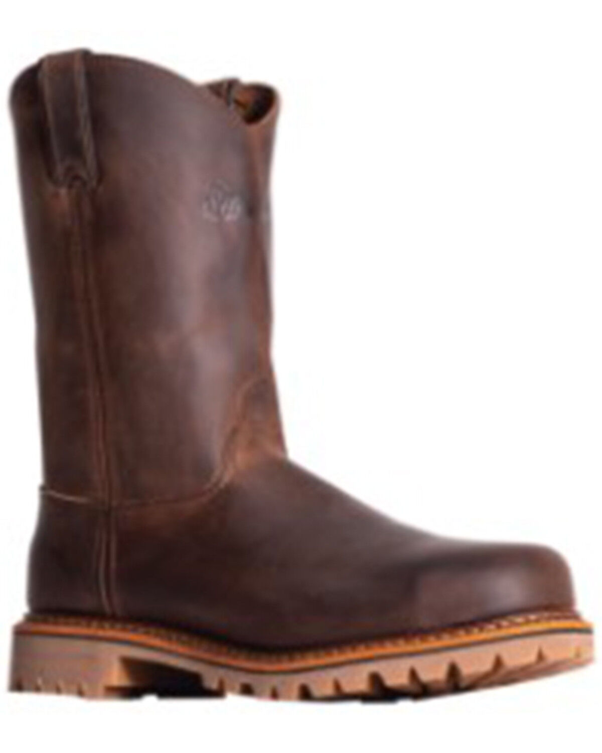 Image #1 - Abilene Men's Silverado 10" Pull On Non-Safety Work Boot - Round Toe, Brown, hi-res
