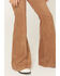Image #2 - Shyanne Girls' Studded Side Seam Faux Suede Flare Pants, Coffee, hi-res