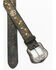 Image #2 - Shyanne Women's Floral Cream Embroidery Black Western Belt, Black, hi-res