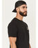 Image #2 - Brixton Men's Inwood Cowboy Embroidered Short Sleeve T-Shirt, Black, hi-res