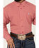 Image #3 - Cinch Men's Geo Print Long Sleeve Button-Down Western Shirt, Red, hi-res
