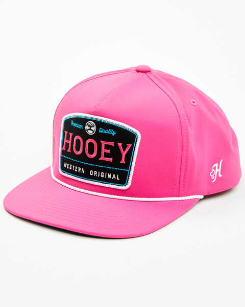 Hooey Men's Trip Logo Trucker Cap , Pink, hi-res
