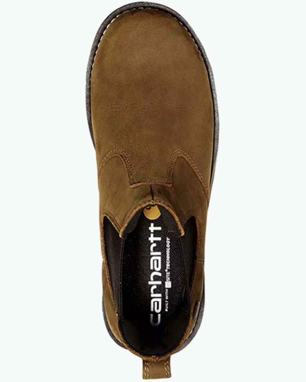 Image #3 - Carhartt Men's Frontier Water Resistant Chelsea Work Boots - Steel Toe, Brown, hi-res