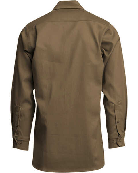 Image #3 - Lapco Men's FR 6oz. Gold Label Long Sleeve Button Down Uniform Shirt - Big & Tall, Beige/khaki, hi-res