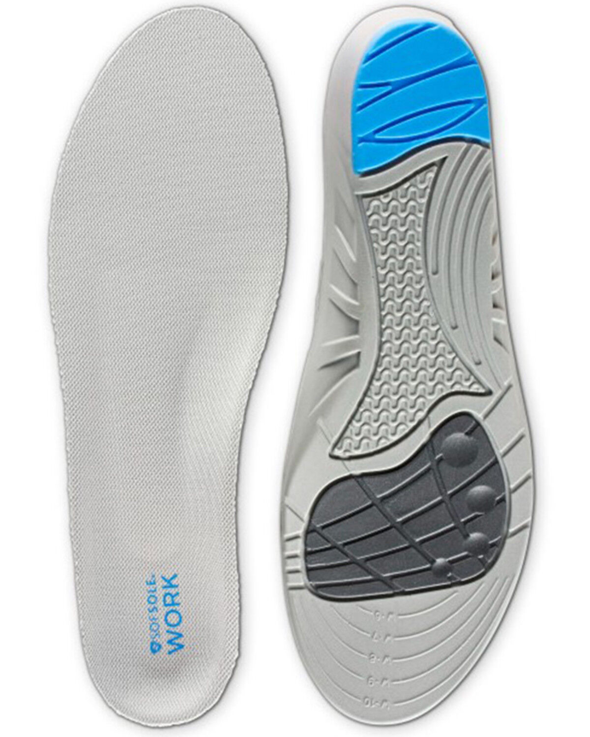 SofSole Men's Work Performance Insoles, No Color, hi-res
