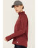 Image #3 - Ariat Women's Rebar Gridwork Baselayer 1/4 Zip T-Shirt, Red, hi-res